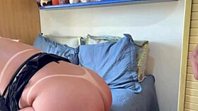 madrasta caught me jerkin now she gives tight pussy ass swallows all