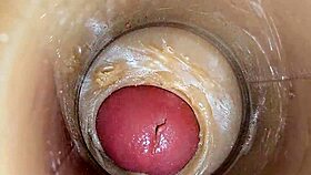 asmr internal camera captures vaginal filling in excellent 4k