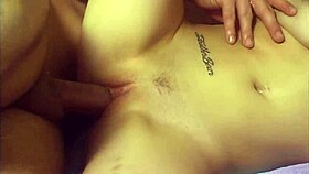 alex devine gapes tight pussy monster cock doggystyle bed