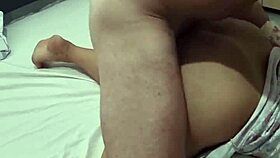 wake up sexy wife in sheer nightie no panties drippin wet for cock ride