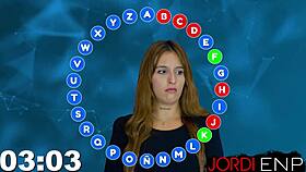myss alessandra plays game parody chasing big prize