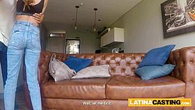 petite 18yo latina slut turns lingerie shoot into hardcore deepthroat doggystyle pounding!