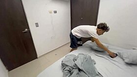 Skinny Colombian Teen Rides Huge Cock to Orgasm