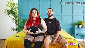 Hot BBW Redhead Leia Bangs Boyfriend Roughly