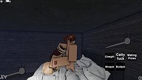 busty english queen gives blowjob and fucks roblox noob hard