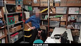 Suspect Aurora Winters fucked hard in shoplifter punishment scene!