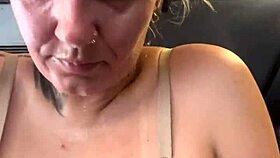gym training soaked my white pants pussy wet from horny stares