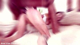 kacie castle takes 5on1 balls deep anal dap gapes creampie swallow