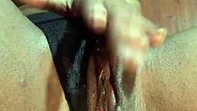 black university student unleashing horny desires after class