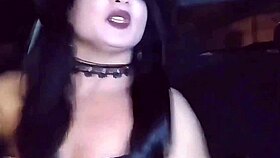 i flash my big clit on halloween streets feeling so exposed
