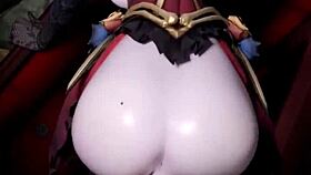 Does widowmaker's thicc ass twerk on halloween cock?
