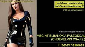 Hungarian femdom teases JOI again making you BEG for that cock control
