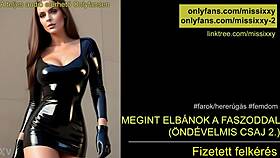 Hungarian femdom teases JOI again making you BEG for that cock control