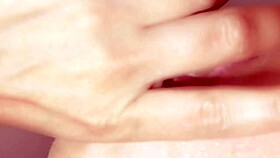 Japanese close-up pov blowjob with deep sucking and cum in mouth
