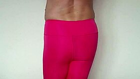 check out misr4's tight pink leggings workout close up from jul 20 sexy update!