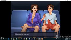 debbie invites you for couch play in summertime saga game