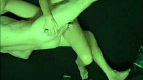from bird's eye couple indulges in sensual bedroom pounding