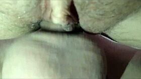 Homemade clip shows amateur milf taking anal from close up view