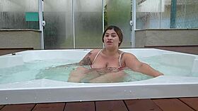 Exhibitionist Flashes in Hotel Jacuzzi for Married Man's Bold Play
