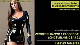 Hungarian femdom teases JOI again making you BEG for that cock control