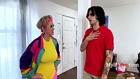 asian yoga milf nicole doshi dee williams slips onto elias cash during intense session