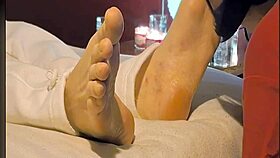 she gave him the best foot licking session he's ever had toes worshipped perfectly