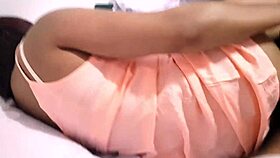 Hot latina couple rides with perfect body in miniskirt
