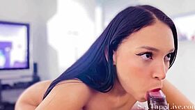 Cute latina teen 18+ rides monster bbc riding interracial first time hardcore