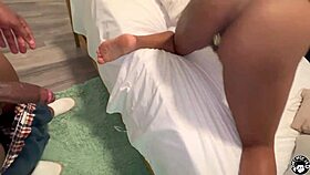 ebony beauty meets lil d for intense pounding session pt 1