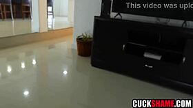 Cuck husband spies milf Leana Lovings cheating hard with lover