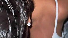 Latina Sneaks Big Cock Blowjob in Uber Ride