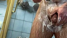 i love shaving my smooth pussy clean in the steamy shower