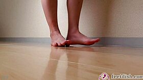 miach crushes barefoot in feetdish vol 3 showing off her huge fetish soles