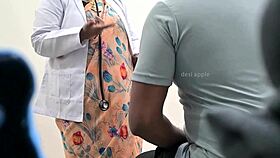 doctor stares shocked at patient's tiny cock in hospital exam