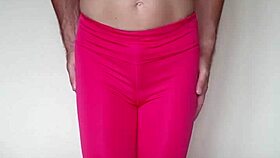 check out misr4's tight pink leggings workout close up from jul 20 sexy update!