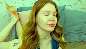 Sexy redhead Wandy Hill teases seductively in lingerie lust