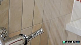 join cute stella jegante in steamy shower fingering orgasm