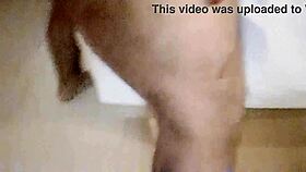 Hairy mature gets fucked hard on first gym outing 😈🍑