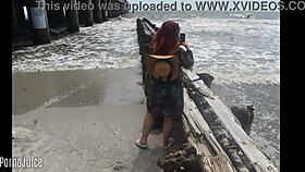 whoops i slipped showing my colombian beach bunny holes wide open for everyone