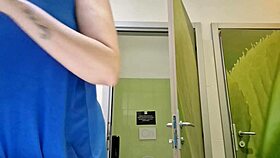 nicoletta's hilarious public restroom awkward moments compilation