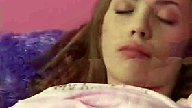 little april strips and fingers her petite shaved teen pussy slow