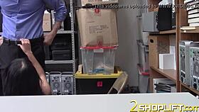 latina employee handles intense office task