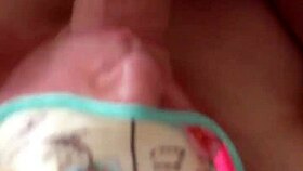 Hardcore homemade blowjob ends with massive facial cumshot on slut