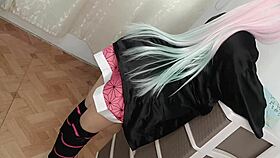 curvy bride cosplay panties pulled for bedroom big thick cock fuck