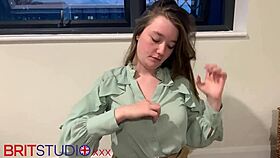 wanna see this cute british teen swallow cum after deep cock sucking?