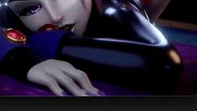 Does widowmaker's thicc ass twerk on halloween cock?