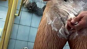 i love shaving my smooth pussy clean in the steamy shower