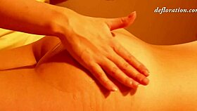 elena smesharik's first time virgin massage makes her cum hard