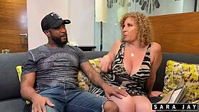 On second date, my big ass milf Sara Jay rides Dru Hermes!
