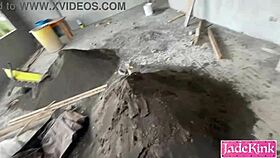 Pervert Worker Pounds Me Bent Over Construction Site